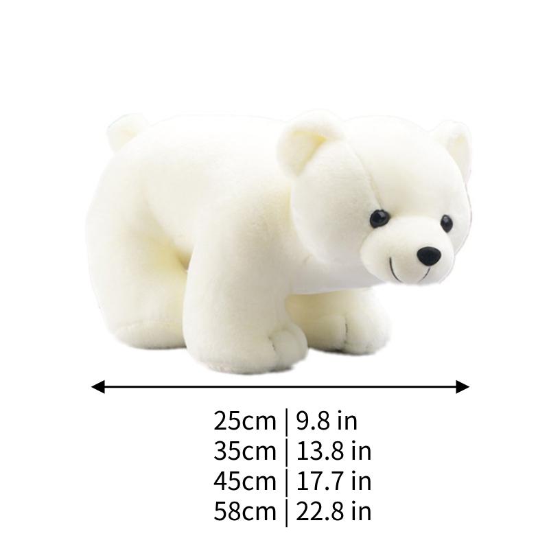 Polar Simulation Plush Bear Toy Stuffed Animal Soft Doll Sleeping Gift Doll