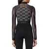 GUCCI Gg Jersey Jacquard Cropped Top Black/Orange 689201-XJEFU-1117