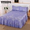 3 Pcs Bed Sheets Beding Mattresses Cover Fitted Sheet Bedspreads Skirt Queen Size Full Double Fitted 2 Seater Pillowcase