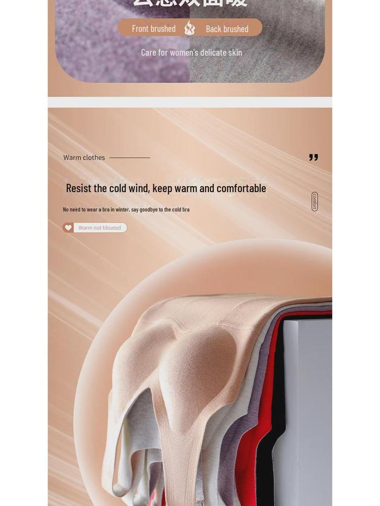 Vestă căptușită din cașmir și mătase pentru femei: Top interior cald, din catifea Plus 4033