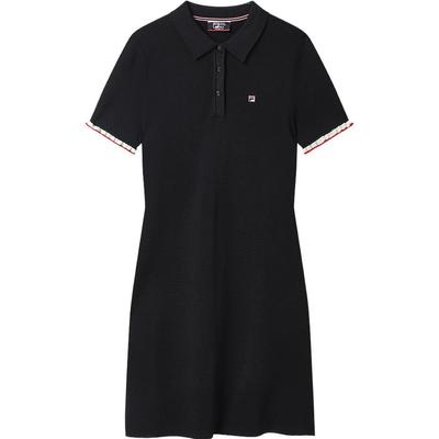 Logo Solid Color Simple Casual Sports Breathable Slim Fit Polo Collar Woven Short Sleeve Dress Women Dresses Legendary-Blue F11W321307FNV