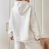 Women's 2023 Loose Pullover Hoodie with Kangaroo Pocket, Long Sleeve, Drawstring, Drop Shoulder