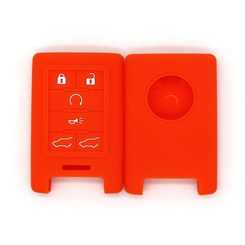 Silicone Key Cover, Suitable for Cadillac XT-5, CT6, ATS Car Key Bag, High-quality Shockproof Key Cover