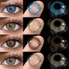 Fashion Colored Contact Lenses for Eyes 1pair Blue Eye Lenses Gray Contacts Cosmetic Contact Lenses Yearly
