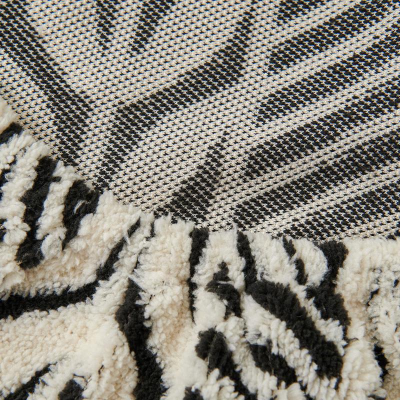 1PC Jacquard Craft Elegant Home Decor Comfortable Cable Knit Pattern Non-slip High Stretch Stain Resistant Multi-Color