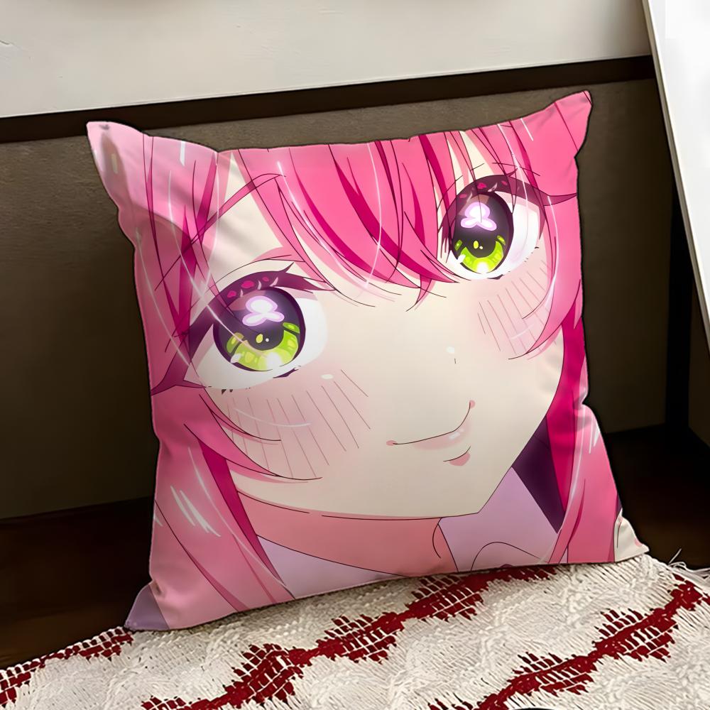 Anime 100 KKanojo Cushion Cover Reversible Soft Durable Pillow Cover Home  Car MultiScene Use for Daily Comfort