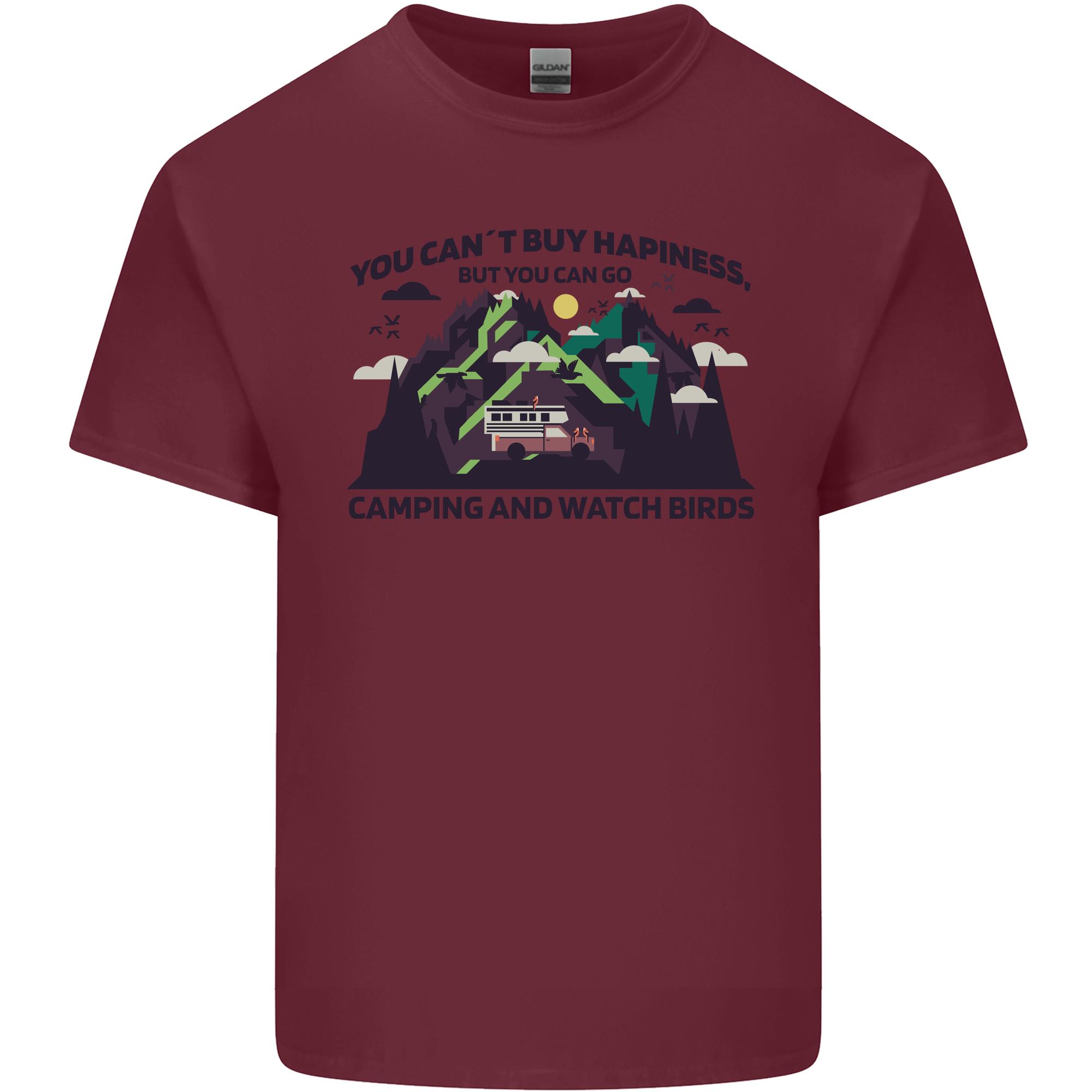Camping Bird Watching Funny Unisexs Light Cotton TShirt S