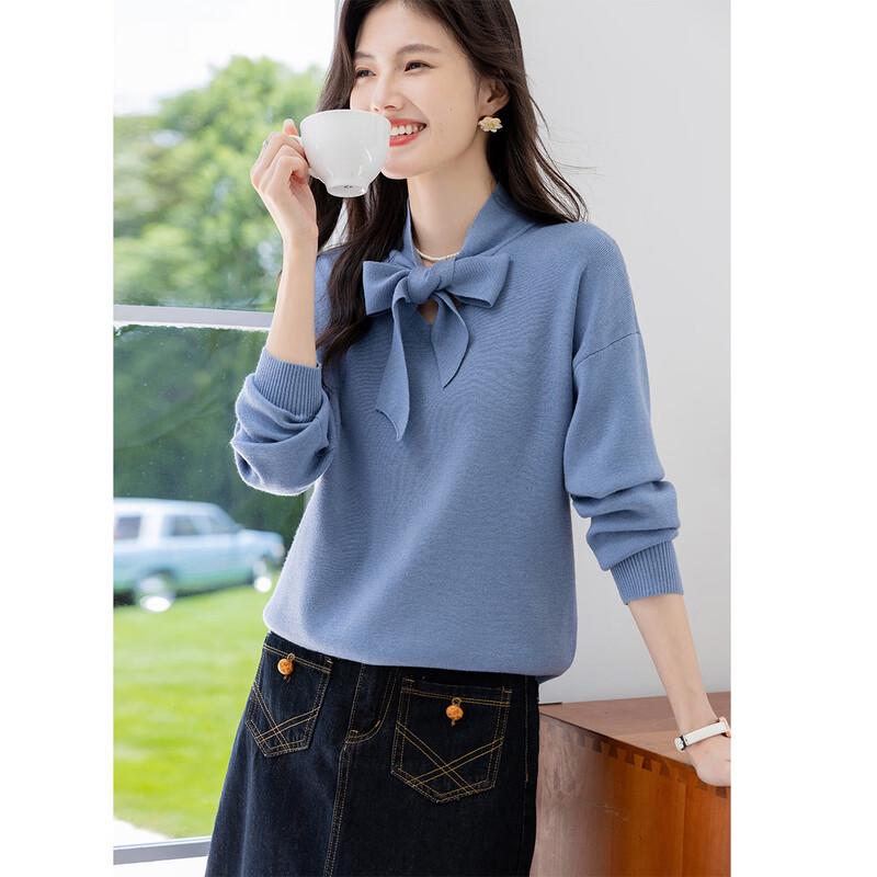 Mokana Women's Elegant Long-Sleeve Knit Top