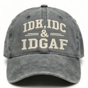Letter embroidery washed baseball cap popular cap new washed old hat