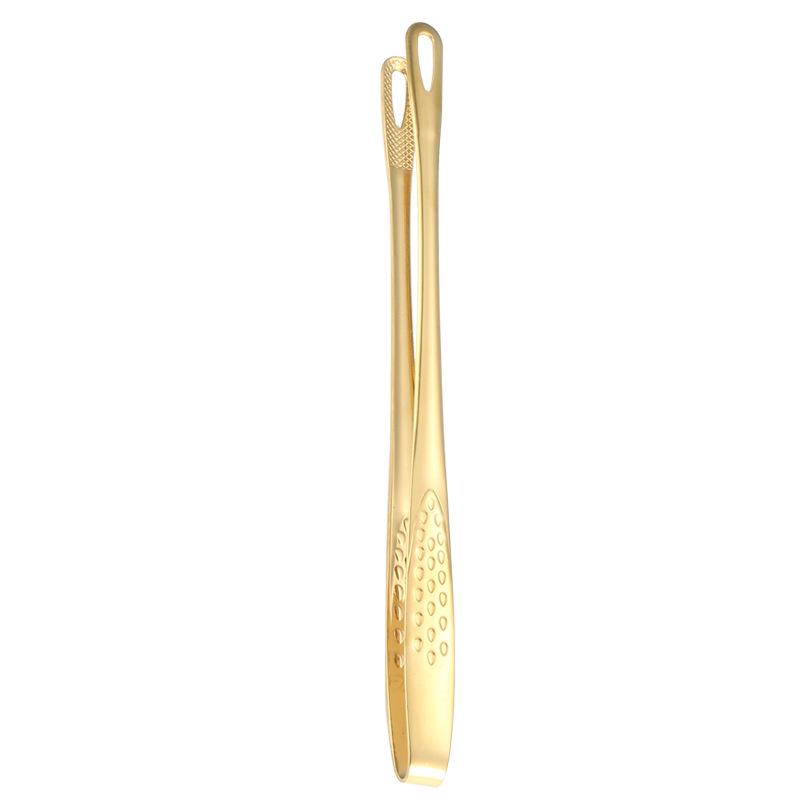 Stainless Steel Korean Barbecue Kitchen Tongs for Steak and Buffet.