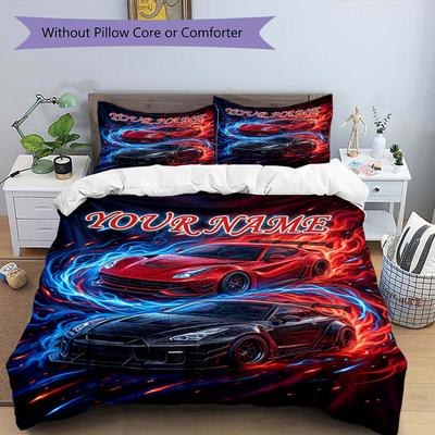 3PC Custom Name Dreams Ignite" Bedding Set Duvet Cover Closure Includes 1 Duvet Cover & 2 Pillowcases for Bedroom