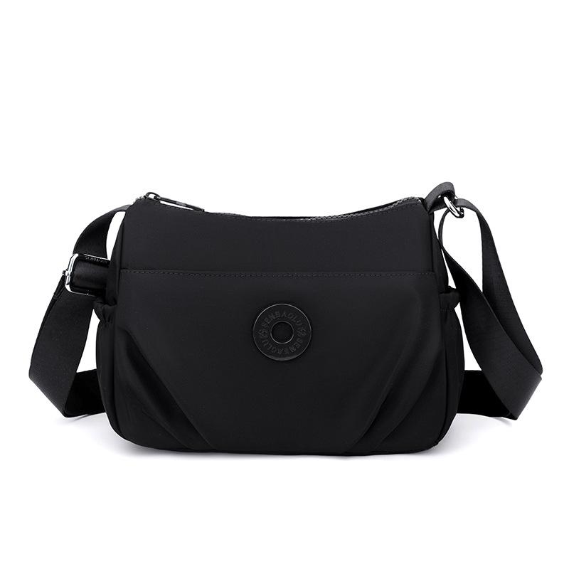 Women's Bag Multi-Pocket Shoulder Bag Lightweight Nylon Crossbody Bag