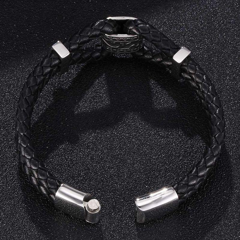 New High Quailty Jewelry Bracelet Bangle Genuine Leather Hand Chain Buckle Friendship Men Women Bracelet Gift