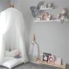 Rainbow Bed Canopy Lace Net Unique Pendant Play Tent Bedding for Kids Playing Reading with Children Round Dome Netting Curtains Baby Boys Girls Games