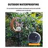 1 Solar Lamp, Featuring Moon And Star Patterns, An Outdoor Garden Decoration Lamp, An Iron Lamp For The Courtyard, A Party Gift