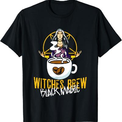 Black Witches Brew Magic Witchcraft Coven  Wicca Witch T-Shirt
