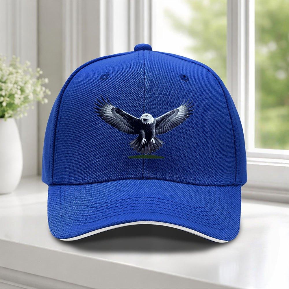 Adjustable Duckbill Baseball Cap with SpreadingWings Eagle Design Lightweight for Weddings Parties Golf Cycling Outdoor