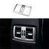 Frame Cover Silver Steel 2013-19 Rear Seat Air Outlet Vent For BMW 3 4 Series GT