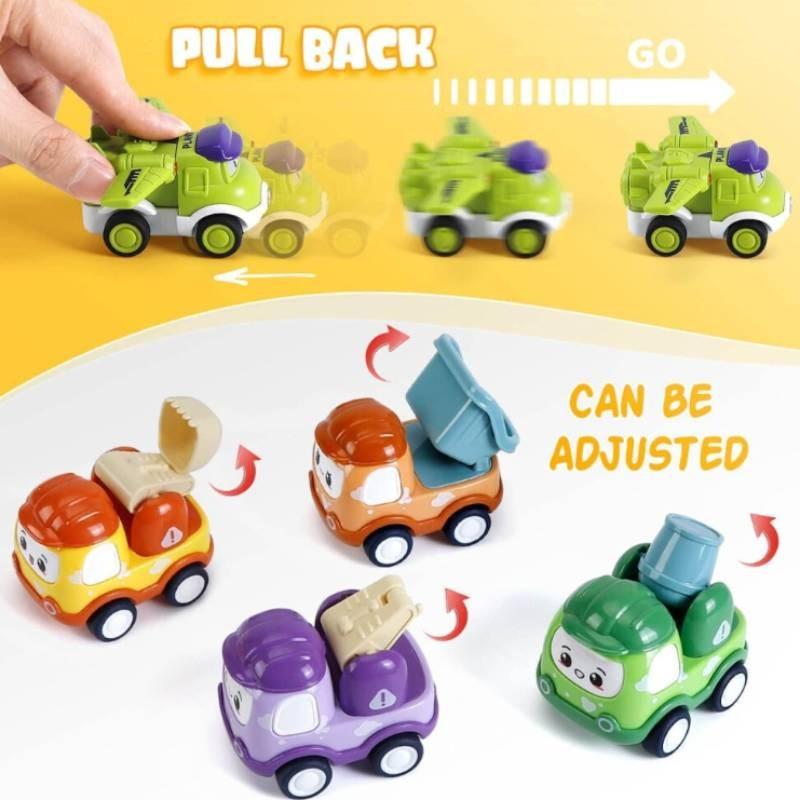 Traffic Childrens Engineering Vehicle Toy Cartoon Design For Daily Gift Festival