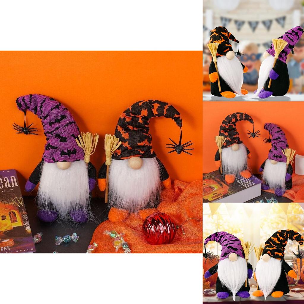 Adorable Plush Halloween Gonks Gnome Witch Spider Rudolph Doll For Party Decoration