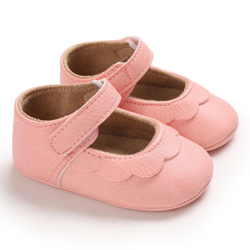 Spring and Autumn Fighting 0-1 Years Old Baby Learn Stews Soft Waves Baby Shoes Semi-Plastic Bottom Princess Shoes