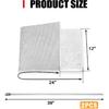 Exhaust Wrap Heat Shield Automotive Aluminum Material Muffler Wrap Ulation Armor, 12" X 24"