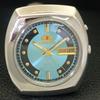 JAPAN VINTAGE ORIENT SK CRYSTAL AUTOMATIC MENS SKY BLUE DIAL WATCH a703412-1