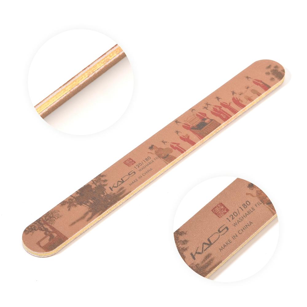 Lixa de unha e polidor em estilo oriental meia-lua lixa dupla face lixa de unha gel de moagem esmalte de unha ferramenta de manicure