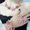 Themed 4 Piece Shell Necklace Collection Sensitive Skin Friendly Alloy Jewelry For Summer Vacation