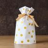 50pcs 2025 Christmas Candy and Cookie Gift Bags with Ribbon Drawstrings