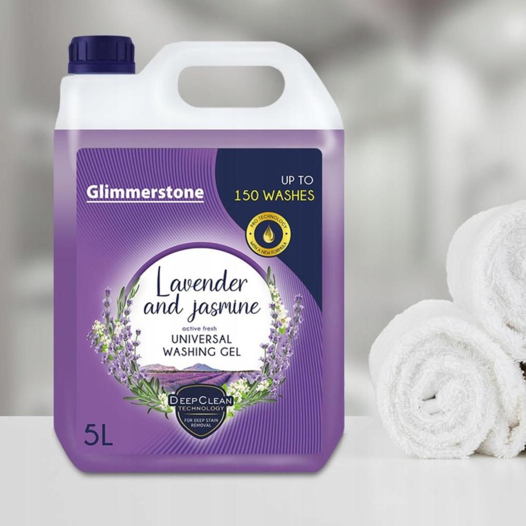 Gel Lavatrice Liquido Universale Profumo Lavanda e Gelsomino, 5L, 150 Lavaggi Den