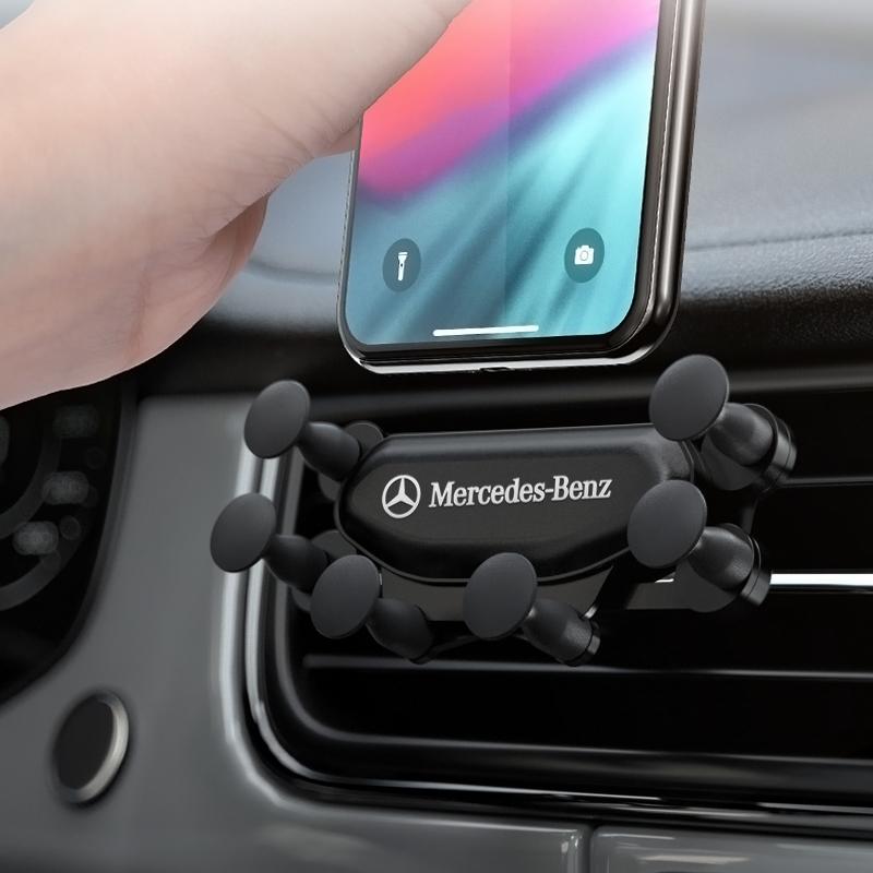 Car Mobile Phone Holder Air Vent Mount Stand No Magnetic Cell Phone Holder for Mercedes Benz B/C/E/S Class A Class C200L GLC GLK WU5