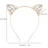 Crystal Rhinestone Cat & Rabbit Ear Headband - Colorful Sweet Accessory & Christmas Gift