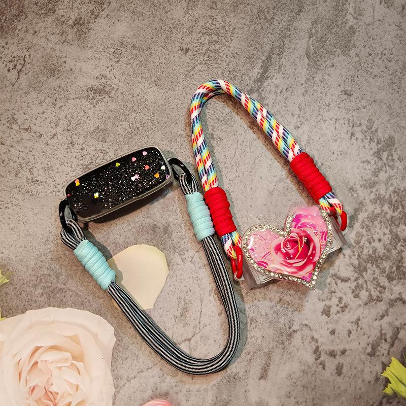 Pletené pouzdro na telefon Lanyard Klíčenka Lany Popruh Láhev na vodu Lanka proti vypadnutí Přívěsek na klíče Batoh Přívěsek Dekor Lanyard