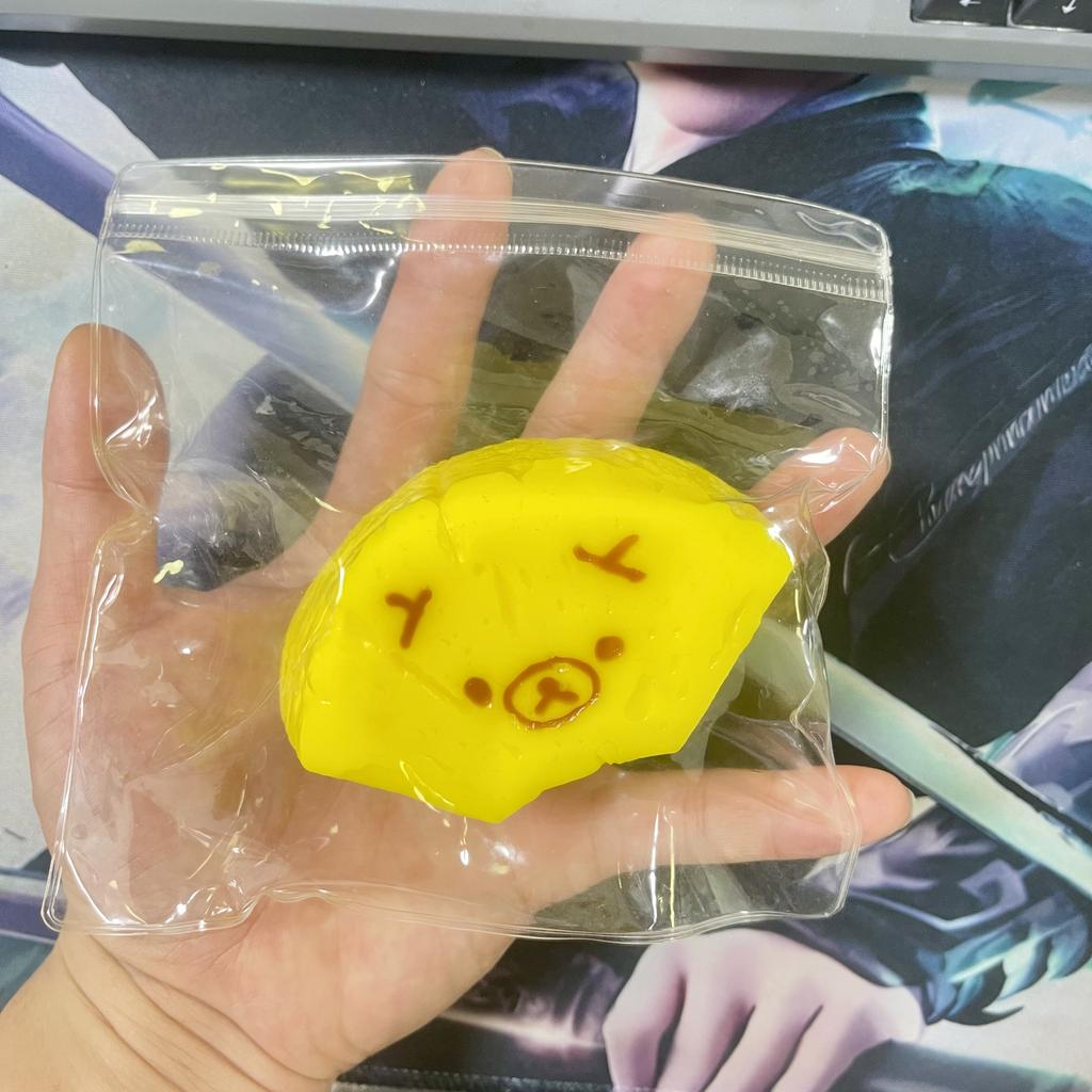 Hot 1Pc Soft Taba Squishy Toy with Butter Texture - Sweet Melon Bear Shaped To Relieve Stress - Food Grade Silicone