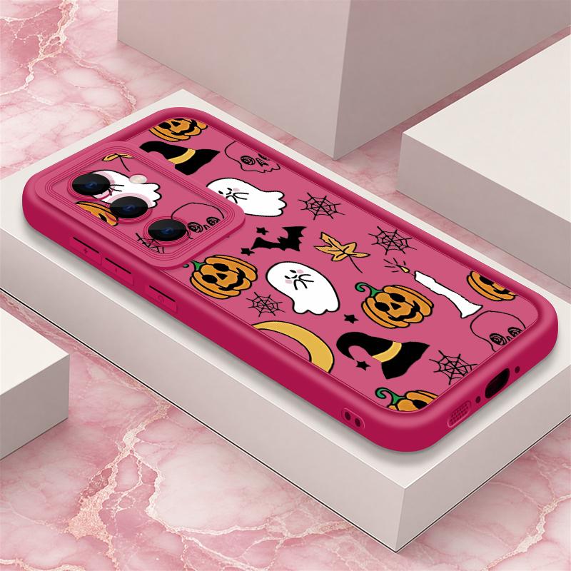 Pumpkin Lantern Ghost Halloween Case For Samsung S26 FE S25 Ultra S24 S23 S22 Plus S21 A16 A17 A18 A26 A27 A36 A37 A54 A55 A56 A57 5G Shockproof Cover