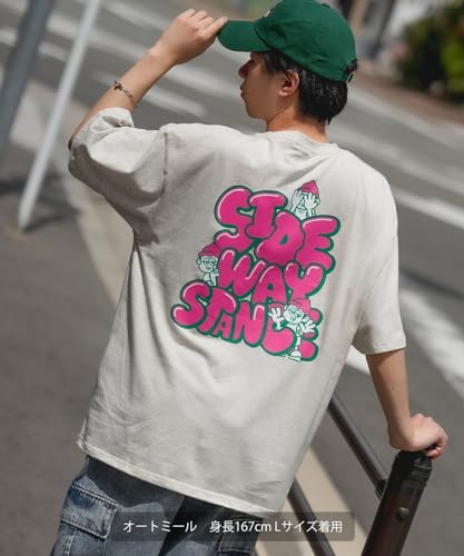 [VERBESSERT] [SIDEWAYSTANCE] Kurzarm Innai Innai Bar Print T-Shirt