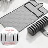 Silicone Material Kitchen Knife Mat 10 Compartments Knife Block Organizer  Countertop Alternative