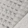 1pcs 5D Fashion Cartoon Mini Bow Nail Art Stickers Red Black White Ribbon Nail Decorations Decals DIY Nail Accessories
