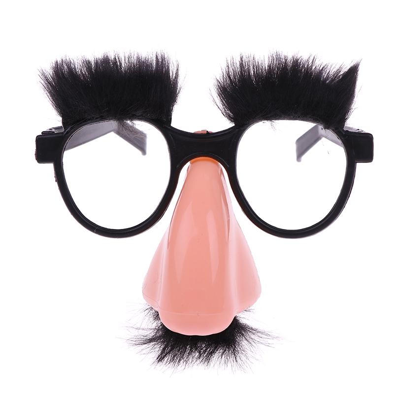 Fancy Cosplay Disguise Moustache Glasses Halloween Party Dress Big Nose