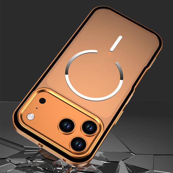 Magnetický kryt na telefon pro řadu IPhone 17 Kovový rám Ochranný kryt na telefon Rychlý odvod tepla Bezdrátové nabíjení Skořepina telefonu