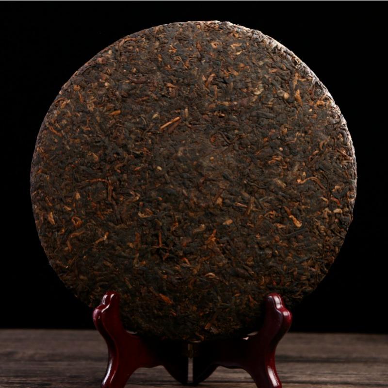 357g Puerh Dry Storage Menghai Mountain Mellow Ripe Tea Yunnan Seven Seed Cake