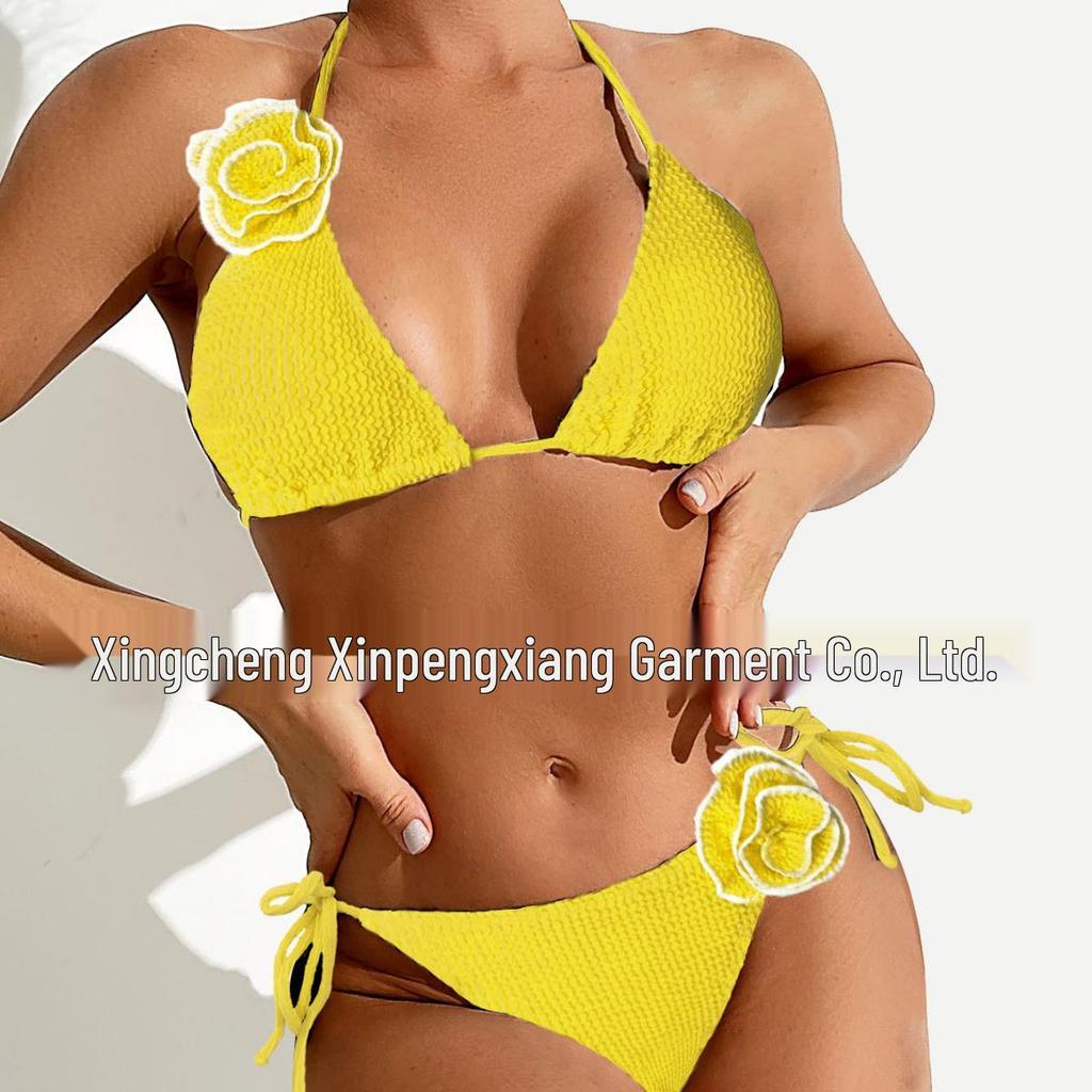 2024 Sporty Fluorescent Women's Bikini Swimsuit - Sexy Cross-Border Style