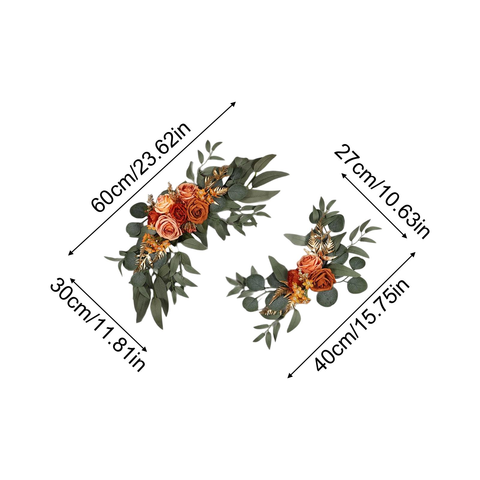 

Faux Flower Swags For Wedding Welcome Sign Artificial Rose Archway Reception Flowers Arrangement Ceremony Floral Decoration