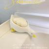 Soap Tray Self-draining Soap Rack Cute Duck-shaped Creative Rack for Shower Bathroom Kitchen Tub Sink Tray Bracket Bathroom