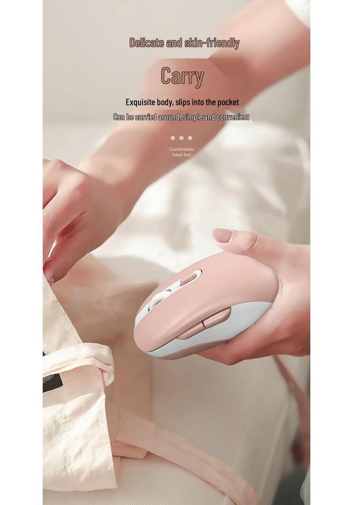 Cross-Border Bluetooth Dual-Mode Silent Mouse with Customizable Type-C for Laptop
