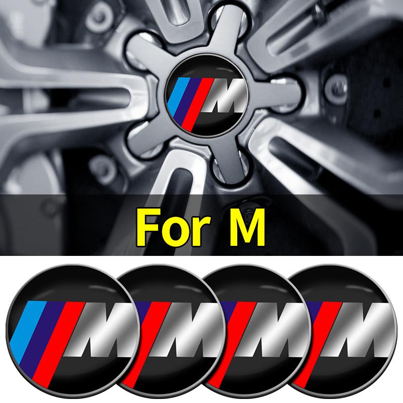4Pcs 56/60MM Car Wheel Center Hub Caps Logo Cover Accessories For BMW M E34 E36 E60 E90 E46 E39 E70 F10 F20 F30 X5 X6 X1