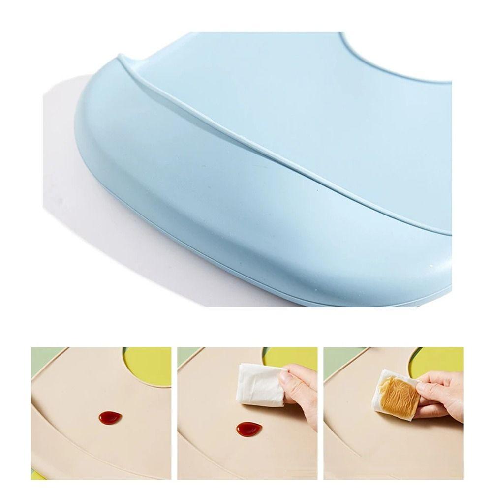 Vanntett babysmekke Justerbar justerbar burp-skjerf Ny silikonsmekke