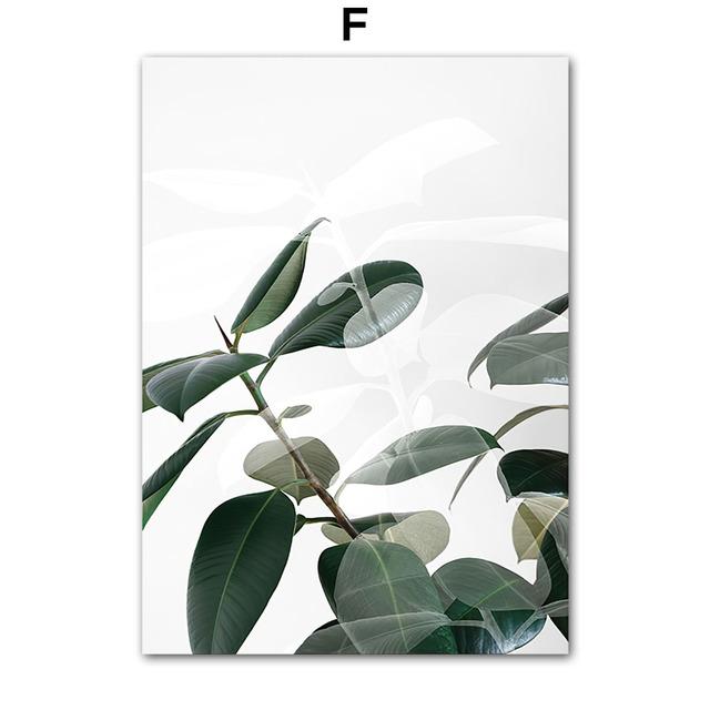 Kale Araba Yeşil Bitkiler Tırnaklar Duvar Sanatı Boyama Tuval İskandinav Posterler Ve Baskılar Manzara Duvar Resimleri Oturma Odası Dekor Için