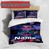 3pcs Duvet Cover Set (1*Duvet Cover + 2*Pillowcase, Without Core), Custom Name Jinx Pattern Bedding Set, Home Bedroom Decor Gift